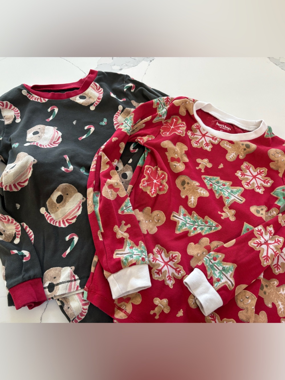 Two Set of Burts Bees Holiday PJs-6T
